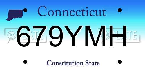 679YMH Connecticut License Plate