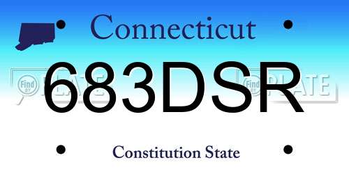 683DSR Connecticut License Plate
