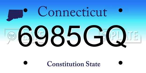6985GQ Connecticut License Plate