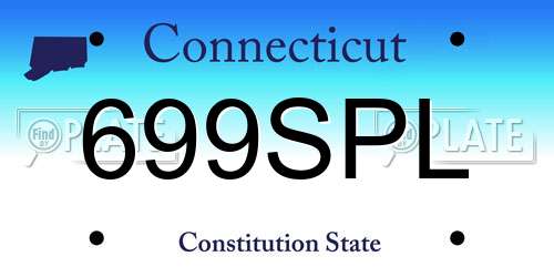 699SPL Connecticut License Plate