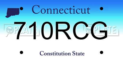 710RCG Connecticut License Plate