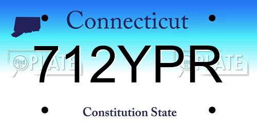 712YPR Connecticut License Plate