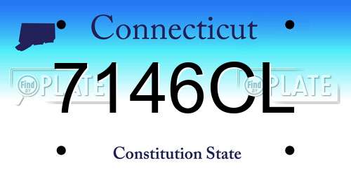 7146CL Connecticut License Plate