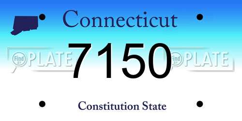 7150 Connecticut License Plate