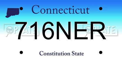 716NER Connecticut License Plate