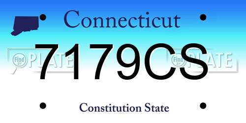 7179CS Connecticut License Plate