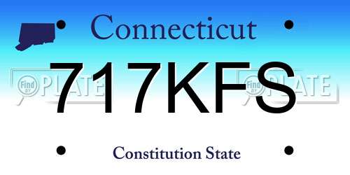 717KFS Connecticut License Plate