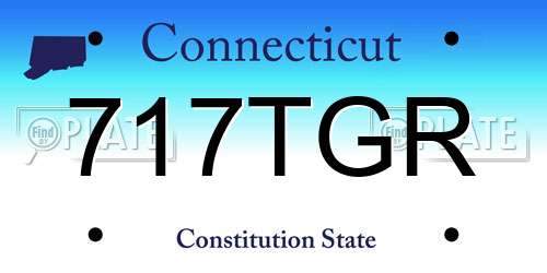 717TGR Connecticut License Plate