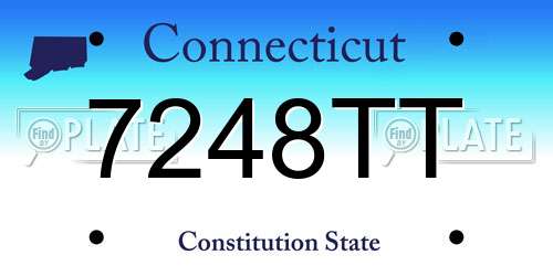 7248TT Connecticut License Plate
