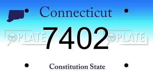 7402 Connecticut License Plate