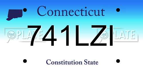 741LZI Connecticut License Plate