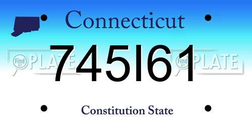 745I61 Connecticut License Plate