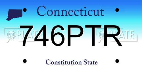 746PTR Connecticut License Plate