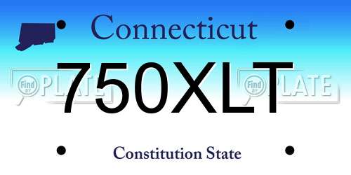 750XLT Connecticut License Plate