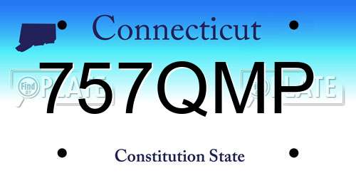 757QMP Connecticut License Plate