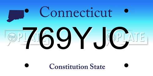 769YJC Connecticut License Plate