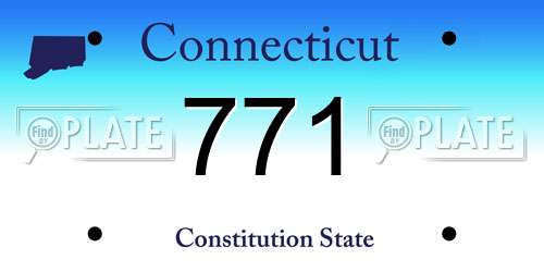 771 Connecticut License Plate