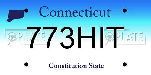 773HIT Connecticut License Plate