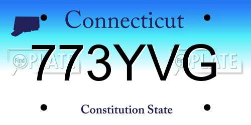 773YVG Connecticut License Plate