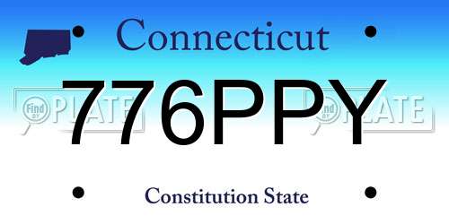 776PPY Connecticut License Plate