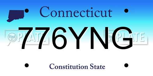 776YNG Connecticut License Plate