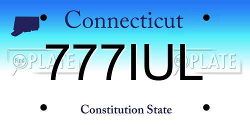 777IUL Connecticut License Plate