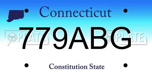 779ABG Connecticut License Plate