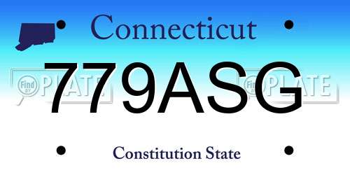 779ASG Connecticut License Plate