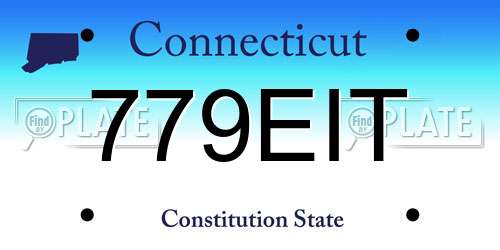 779EIT Connecticut License Plate