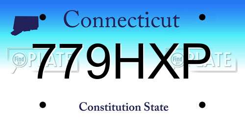 779HXP Connecticut License Plate