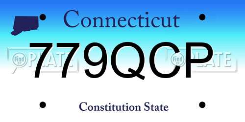 779QCP Connecticut License Plate