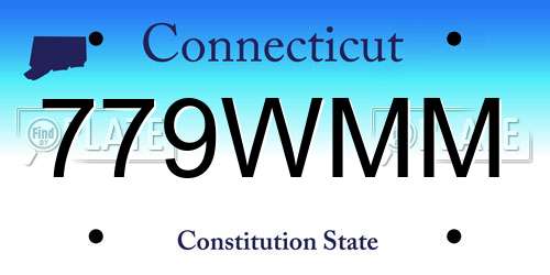 779WMM Connecticut License Plate