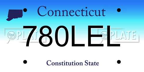 780LEL Connecticut License Plate