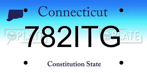782ITG Connecticut License Plate