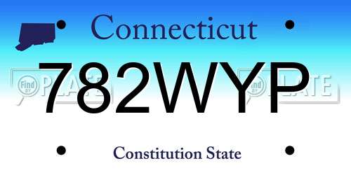 782WYP Connecticut License Plate