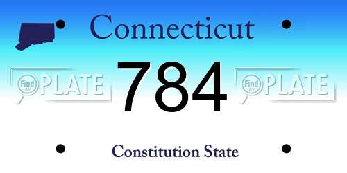 784 Connecticut License Plate
