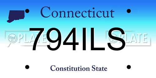 794ILS Connecticut License Plate