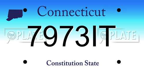 7973IT Connecticut License Plate
