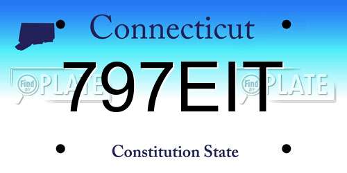 797EIT Connecticut License Plate