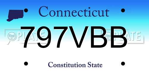 797VBB Connecticut License Plate