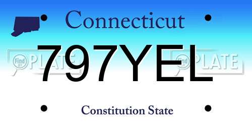 797YEL Connecticut License Plate