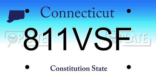811VSF Connecticut License Plate