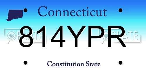814YPR Connecticut License Plate