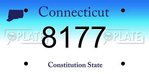 8177 Connecticut License Plate