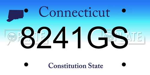 8241GS Connecticut License Plate