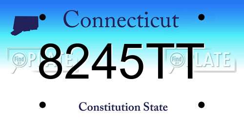 8245TT Connecticut License Plate