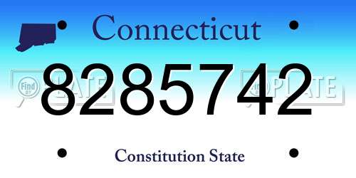 8285742 Connecticut License Plate