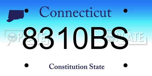 8310BS Connecticut License Plate