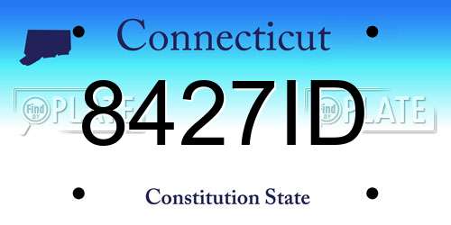 8427ID Connecticut License Plate