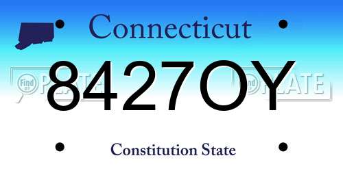 8427OY Connecticut License Plate